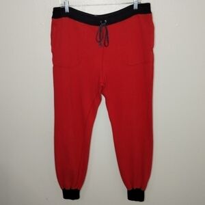 VINTAGE Ralph Lauren Men's Small Sweatpants Joggers Red Baggy 34x30 Athleisure